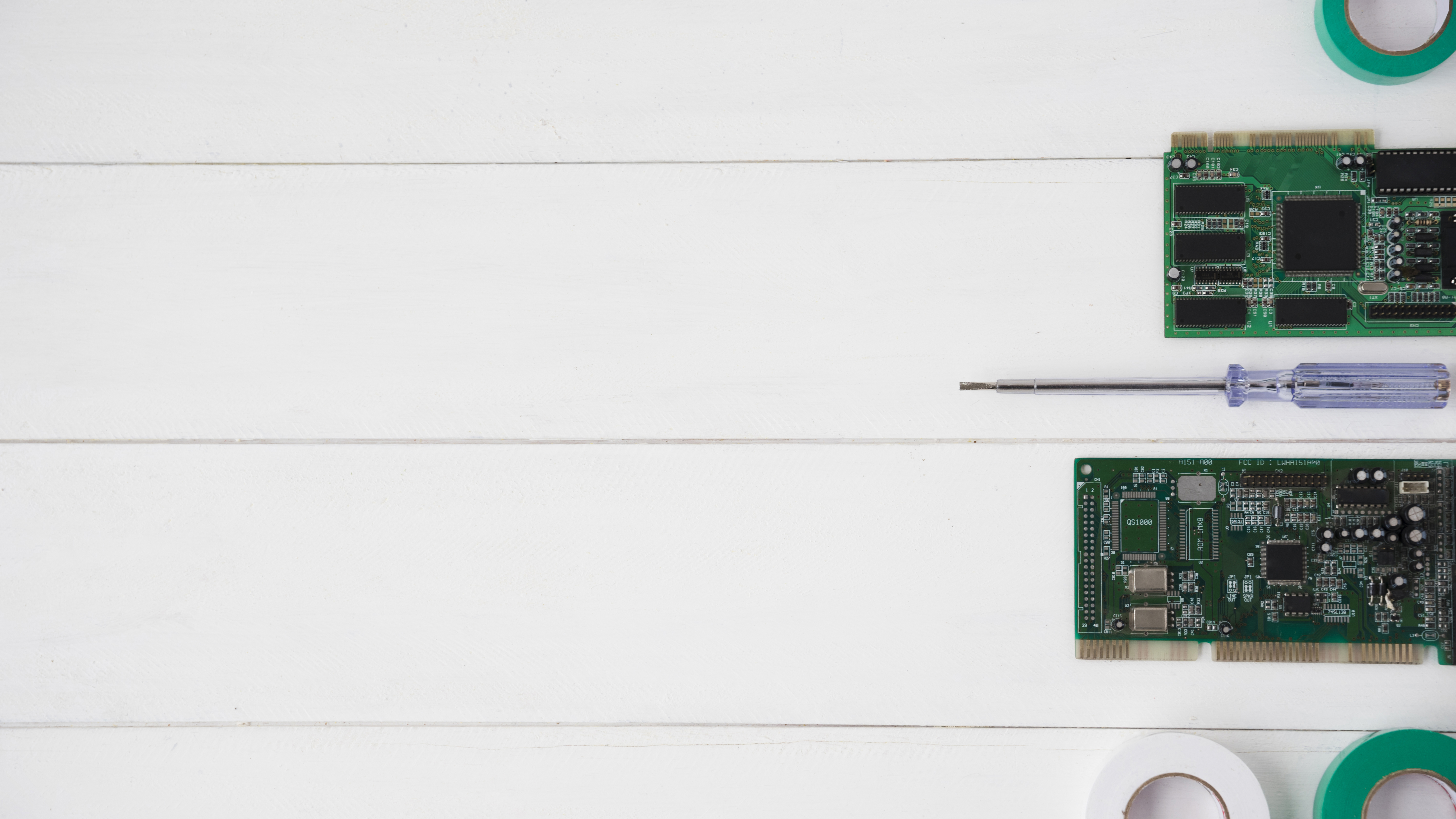 Technician repairing a computer